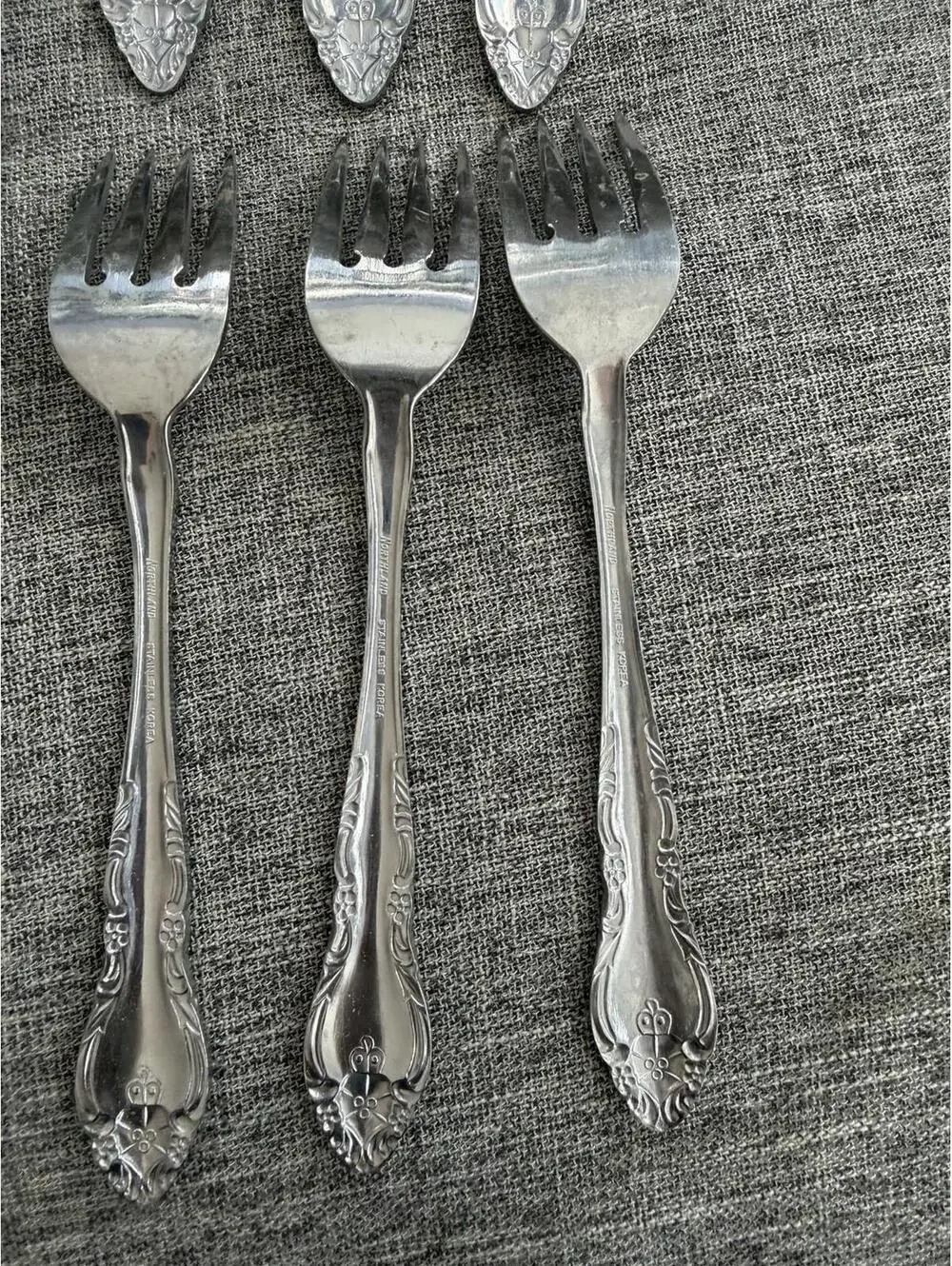 Oneida Northland Stainless Steel Malmaison Salad Fork Set Of 12